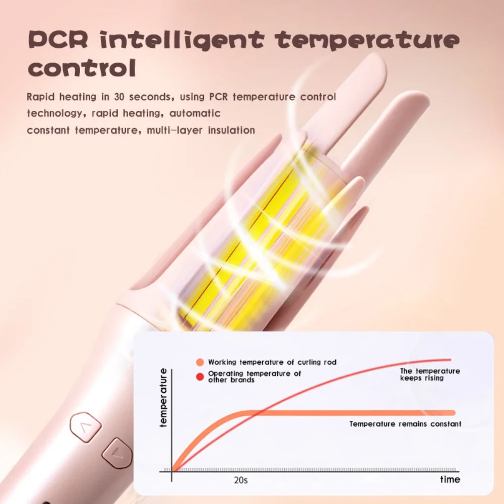 

Anti-Scald Automatic Hair Curler Rotating 32MM Curling Iron Adjustable Gear Non Damaging Hair Hair Curling Machine Student