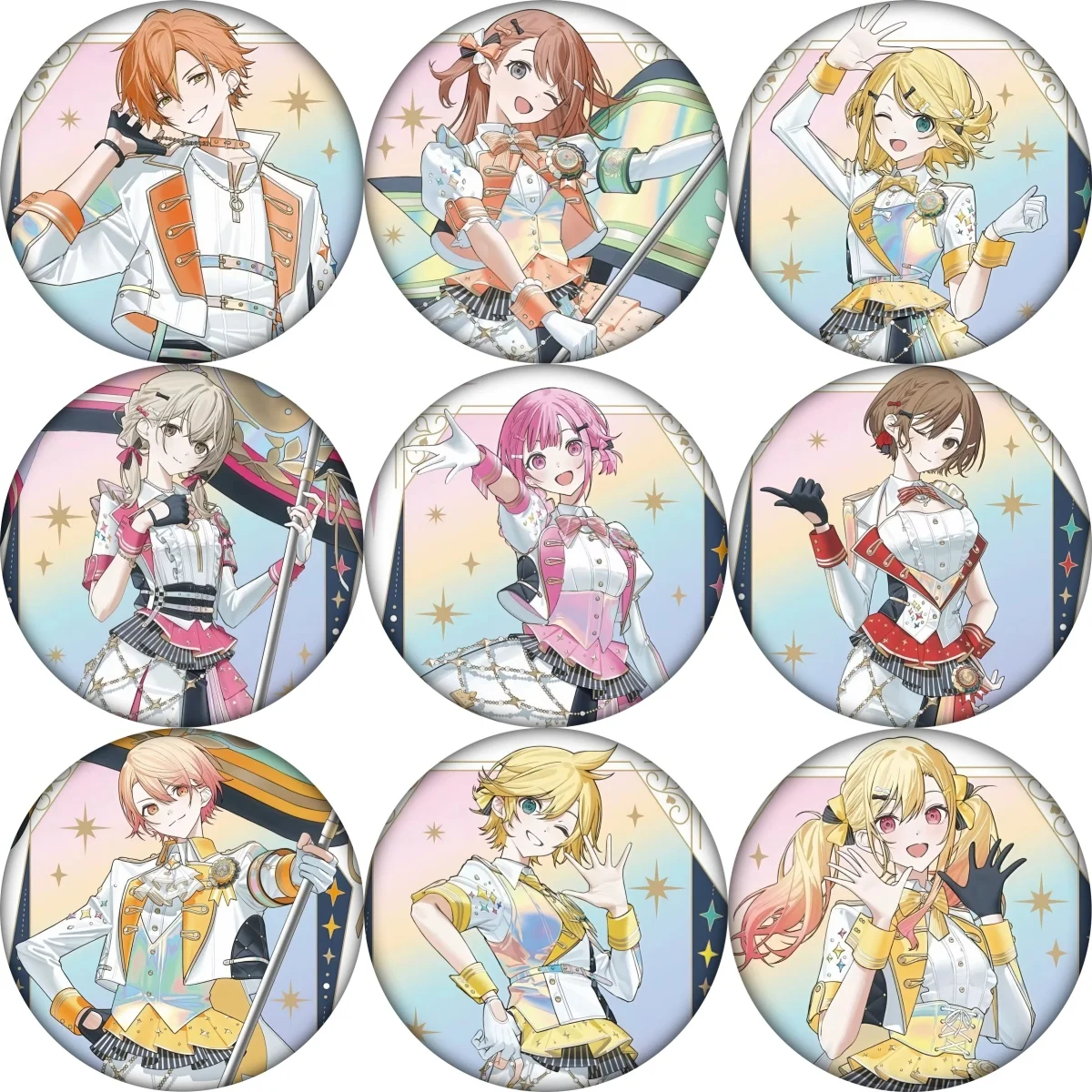 

58MM Character Lapel Pins Project SEKAI Role Shinonome Akito Round Brooch Pin Bag Hat Badge Accessories Collectible Gift