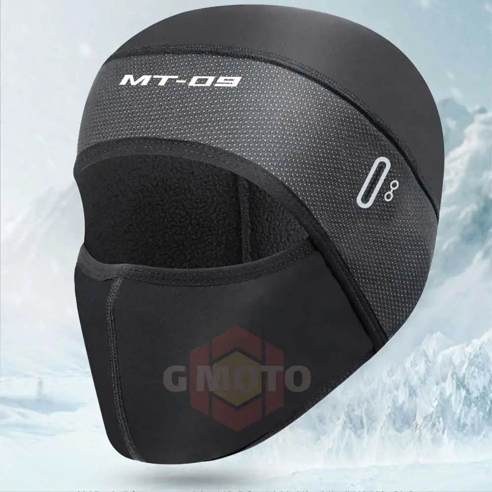 Para yamaha mt09 inverno velo ciclismo bonés quente ao ar livre esqui bicicleta equitação bonés capacete forro suor wicking boné correndo chapéus para