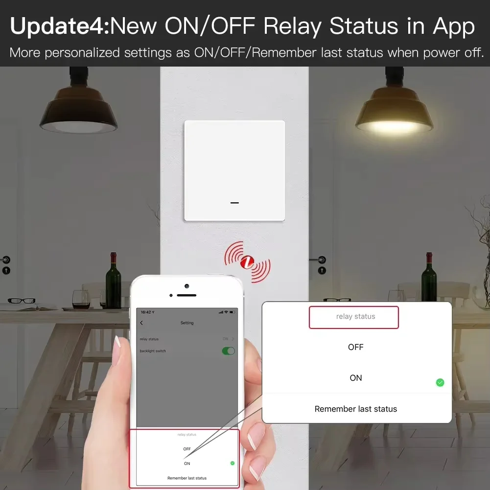 

ZigBee Smart Light Switch No Neutral Wire No Capacitor Needed MOES Tuya Smart Life 1/2/3 Way Works With Alexa Google Home