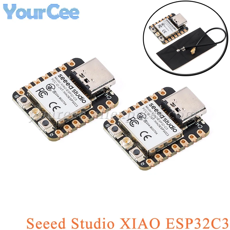 5 uds/1 unidad ESP32C3 Seeed Studio XIAO BLE WIFI módulo de placa de desarrollo inalámbrico ESP32 pequeño MCU 4MB 400KB para Arduino