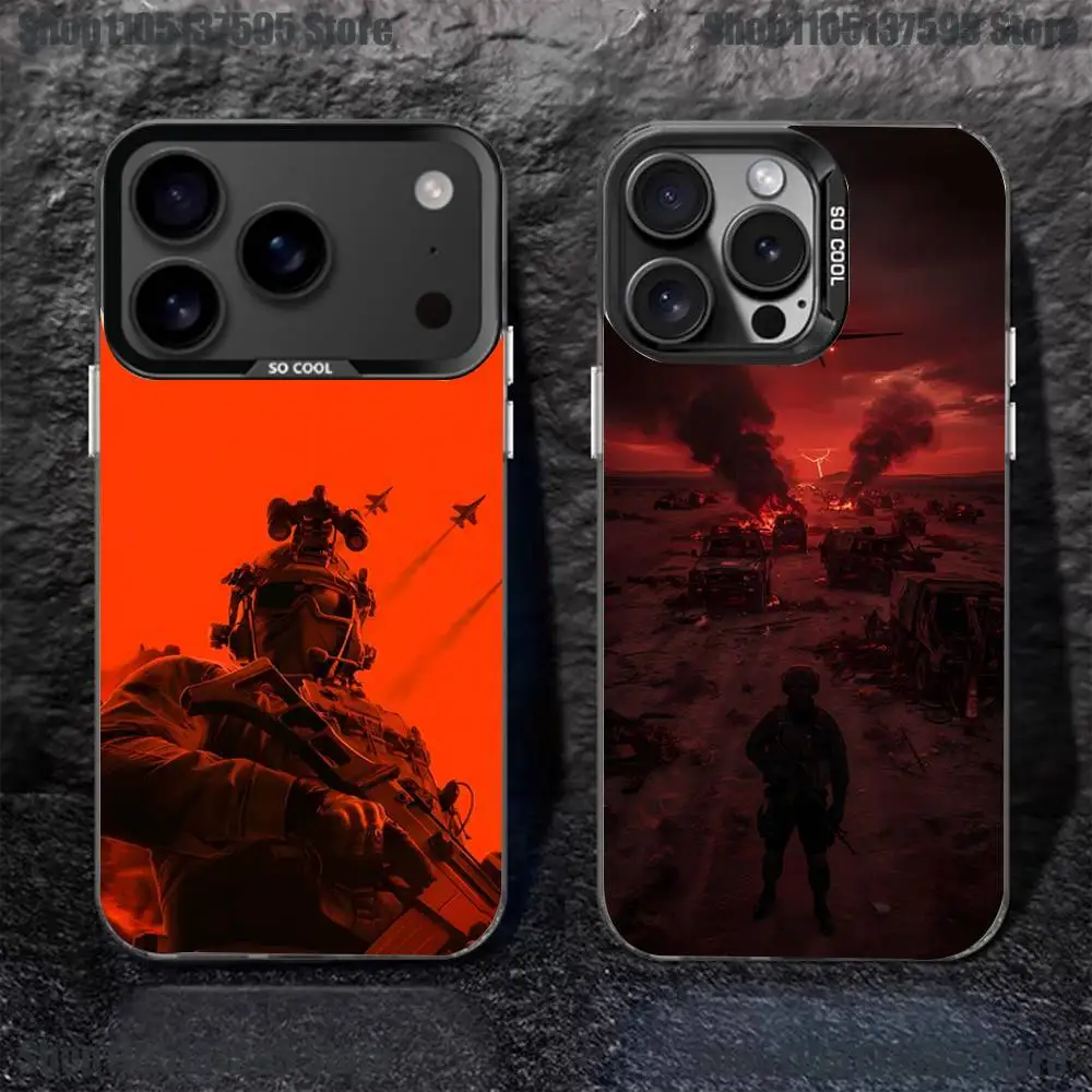 

Army Special Forces Phone Case For iPhone 17,16,15,14,13,12,11,Pro,XS,Max,Plus,Mini,SE4,E Black Matte Shockproof Cover