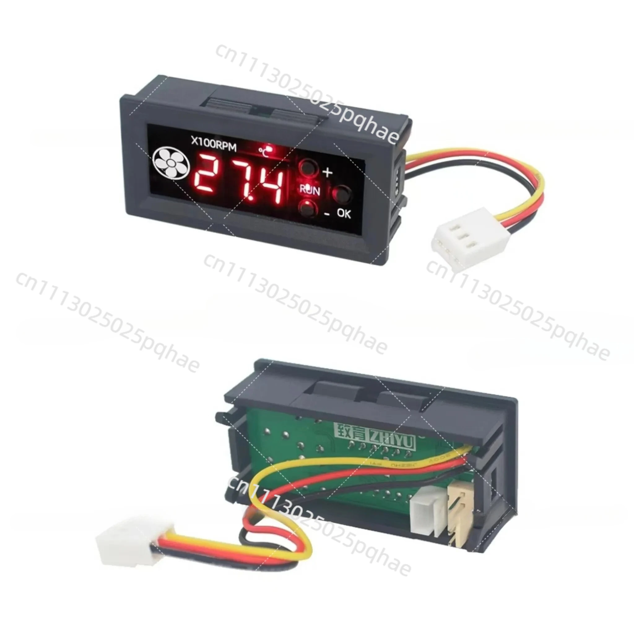 12V 4-Wire PWM Fan Speed Controller, 3A Digital Display Temperature Control Governor for Chassis Server