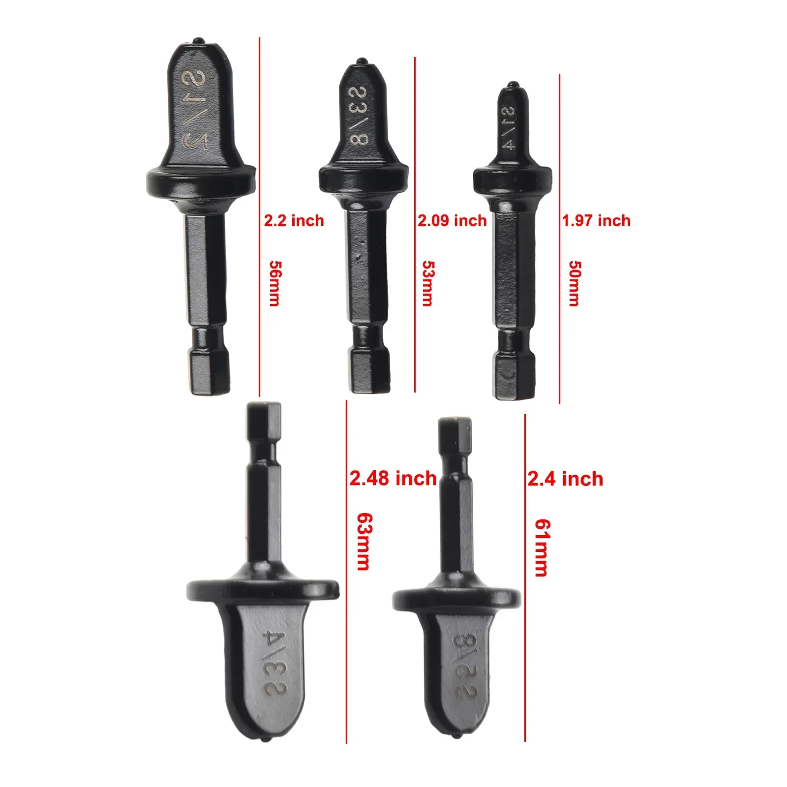 

Tube Expander Hex Shank HCS 63/61/56/53/50mm Expand Copper Pipe Air Conditioner Swaging Flaring Set Electric Drill HVAC Tools