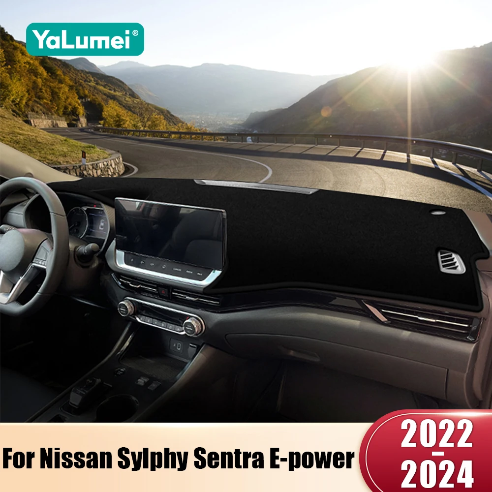 For Nissan Sylphy Sentra E-power 2022 2023 2024 Car Dashboard Sun Shade Cover Instrument Desk Non-slip Mat Accessories