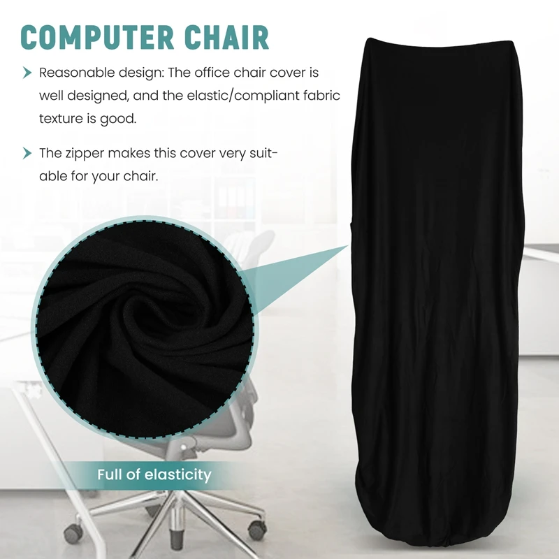 Office Chair Cover Computer Chair Boss Chair Cover Modern Simplism Style High Back Large Size (Chair Not Included)