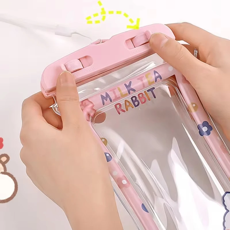 Full View Transparant Onderwater Mobiele Telefoon Tas Anti-Falling Waterdichte Mobiele Telefoon Tas Pvc Zwemmen Duiktelefoon Hoezen