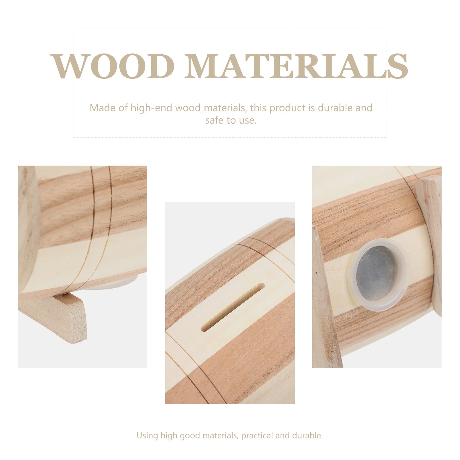 Urocza drewniana skarbonka dla dzieci, prawdziwa drewniana skrzynka na monety, dekoracja domu, pojemnik na pieniądze, skarbonka na biurko, wyjątkowy prezent dla dzieci i...