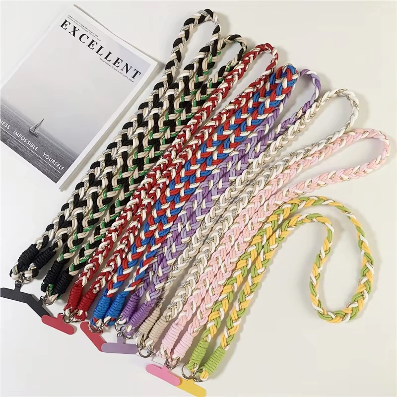 

Новый ремешок для телефона, съемное регулируемое ожерелье, ремешки для сумки, камеры, через плечо, ремни для мобильного телефона, зажим для шеи, шнур, веревка