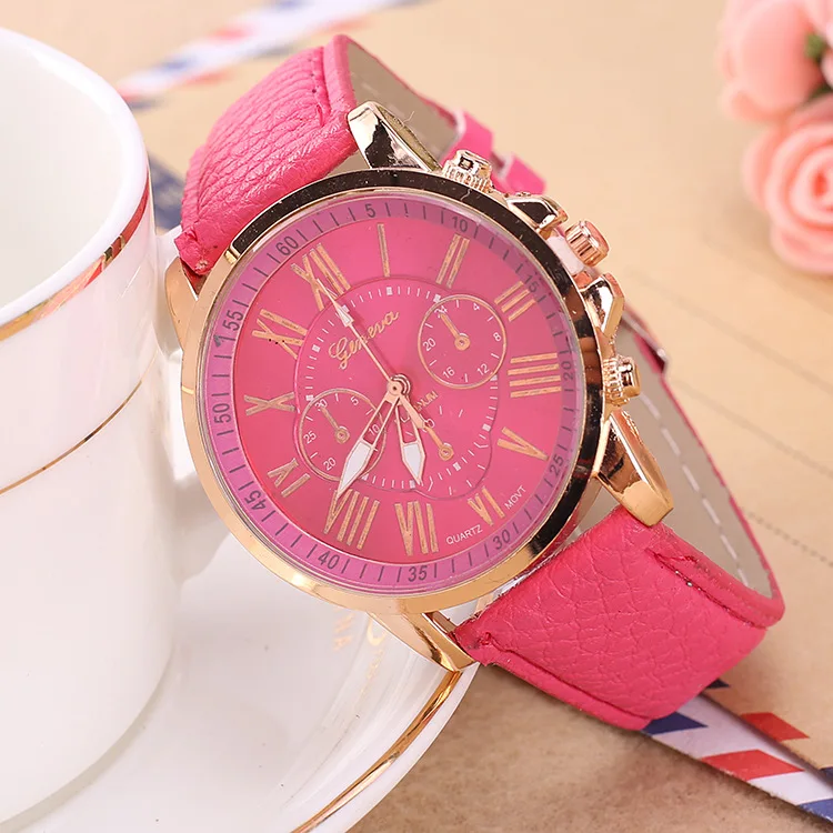 

Fashionable casual women's watch Geneva double level belt quartz hand students fashion wholesale fashion watches a clearance