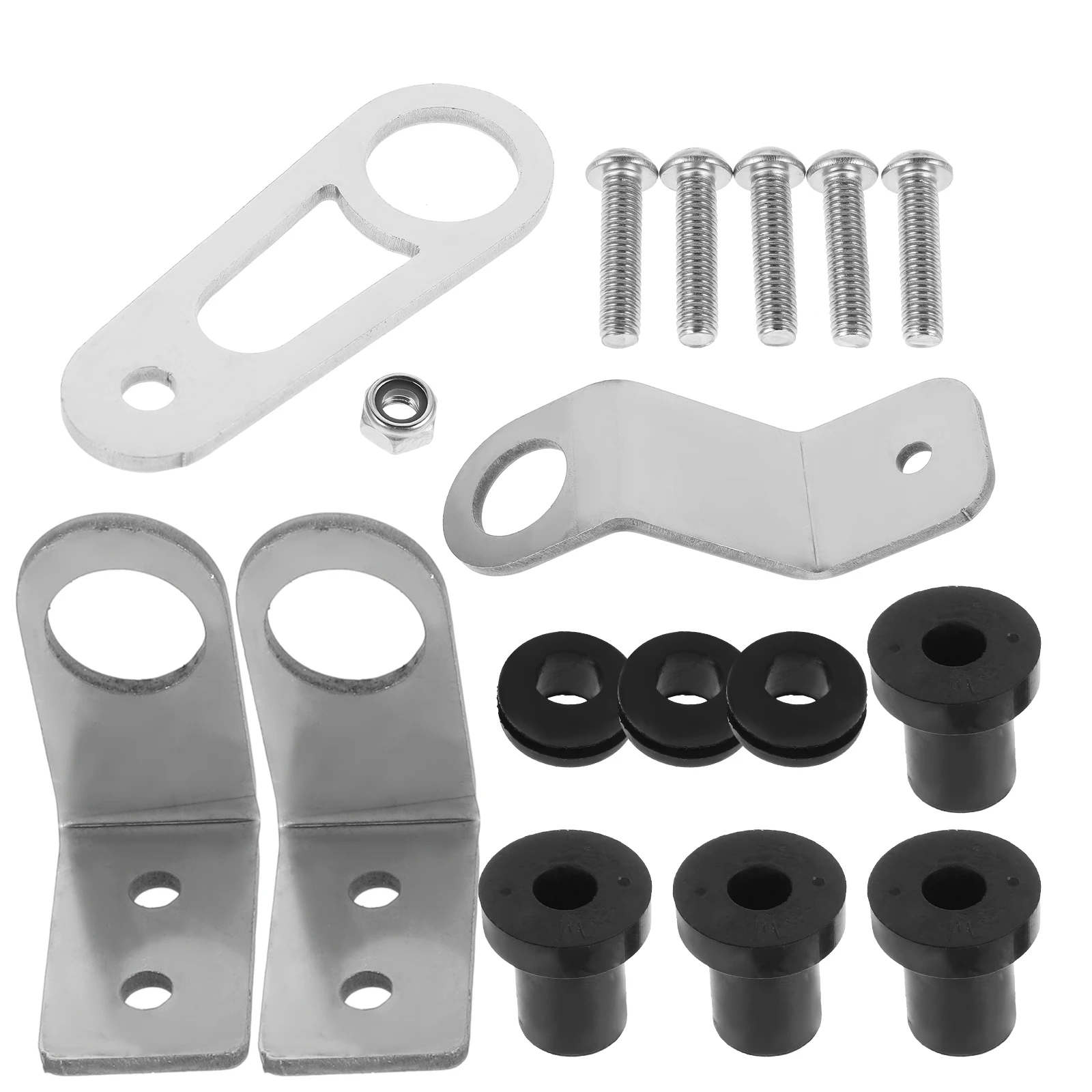 

1 Set Radiator Bracket Mounting Brackets Car Accessories Sturdy Support Durable Rubber Universal Fit Easy Installation