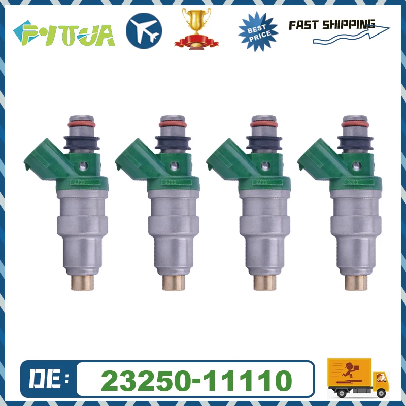 

4pcs Fuel injector 23209-11110 23250-11110 For Toyota Tercel Paseo 1.5L 1995-1998