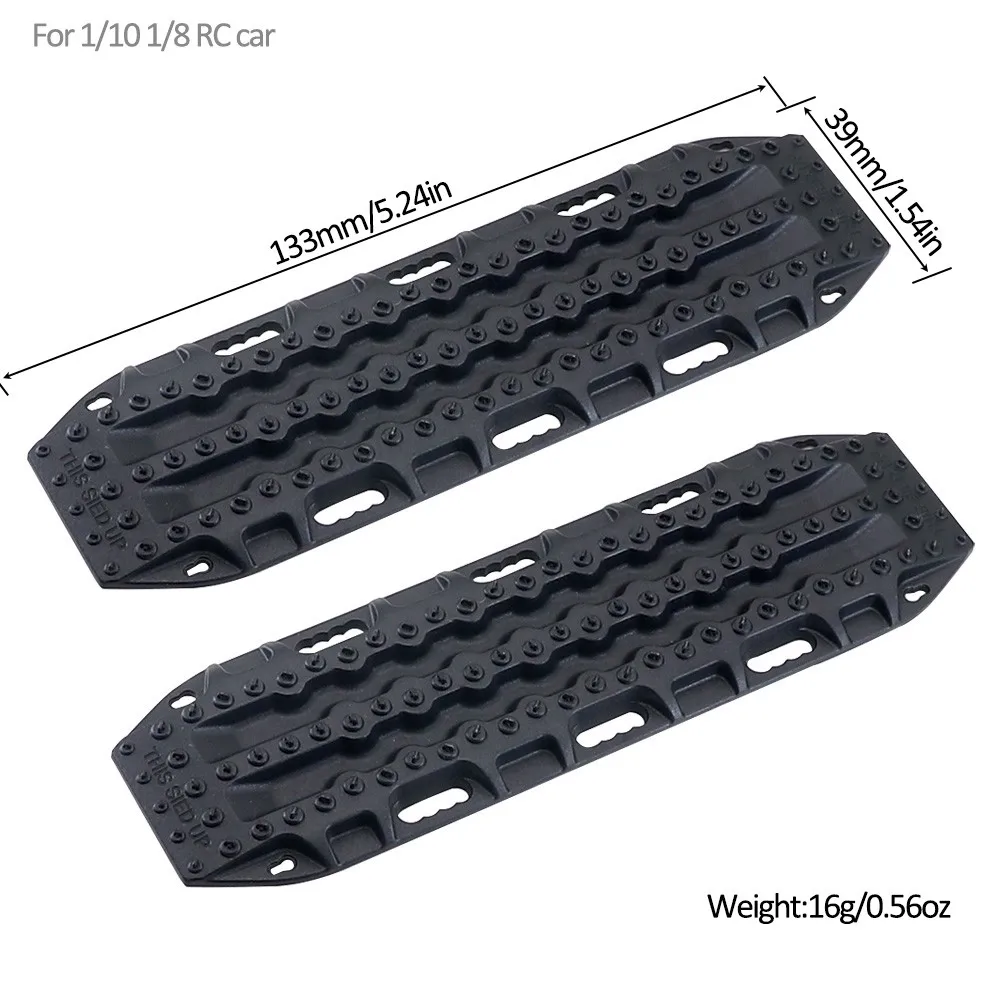 Ajrc 2 stuks 133*39mm Plastic Zandladder Herstel Board Voor 1:10 Rc Crawler Traxxas Trx-4 Trx-6 Axiale scx10 Redcat Gen8 Rgt Yikong