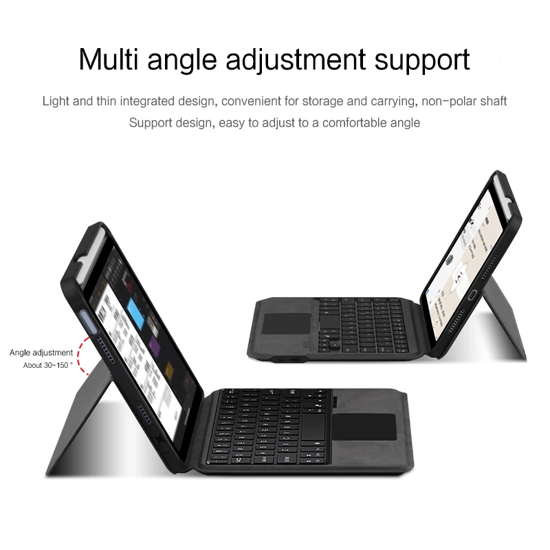 Imagem -03 - Teclado Bluetooth Case para Ipad Mini 8.3 Mini6 Tablet Capa Protetora Case Português Russo Árabe Espanhol Alemão Coreano