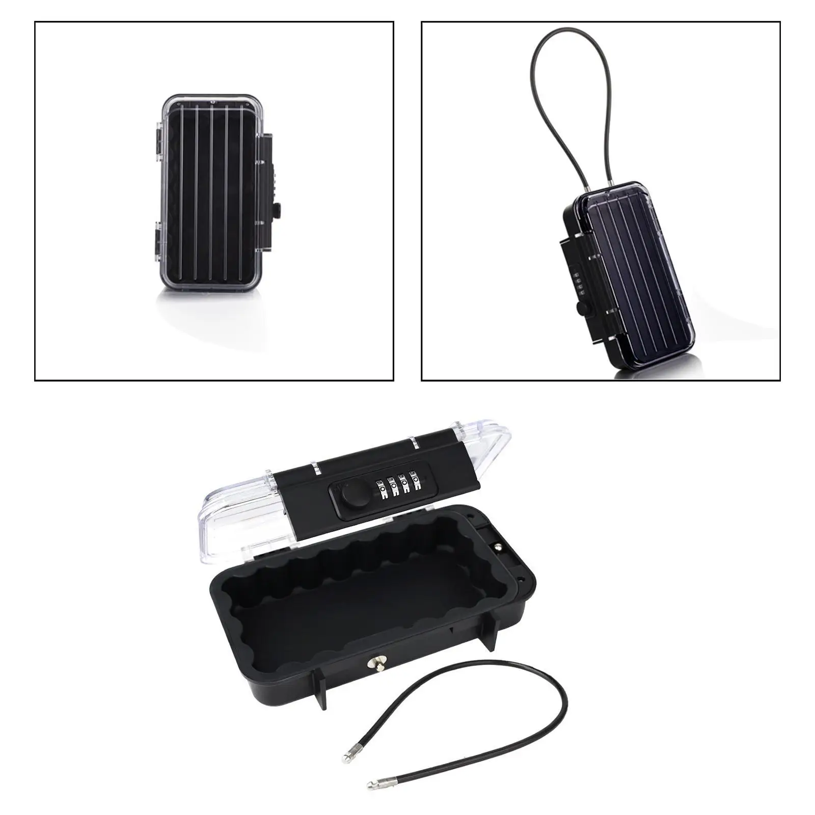 Key Lock Box Multifunctional Portable for Outdoor Fence Railing House Keys