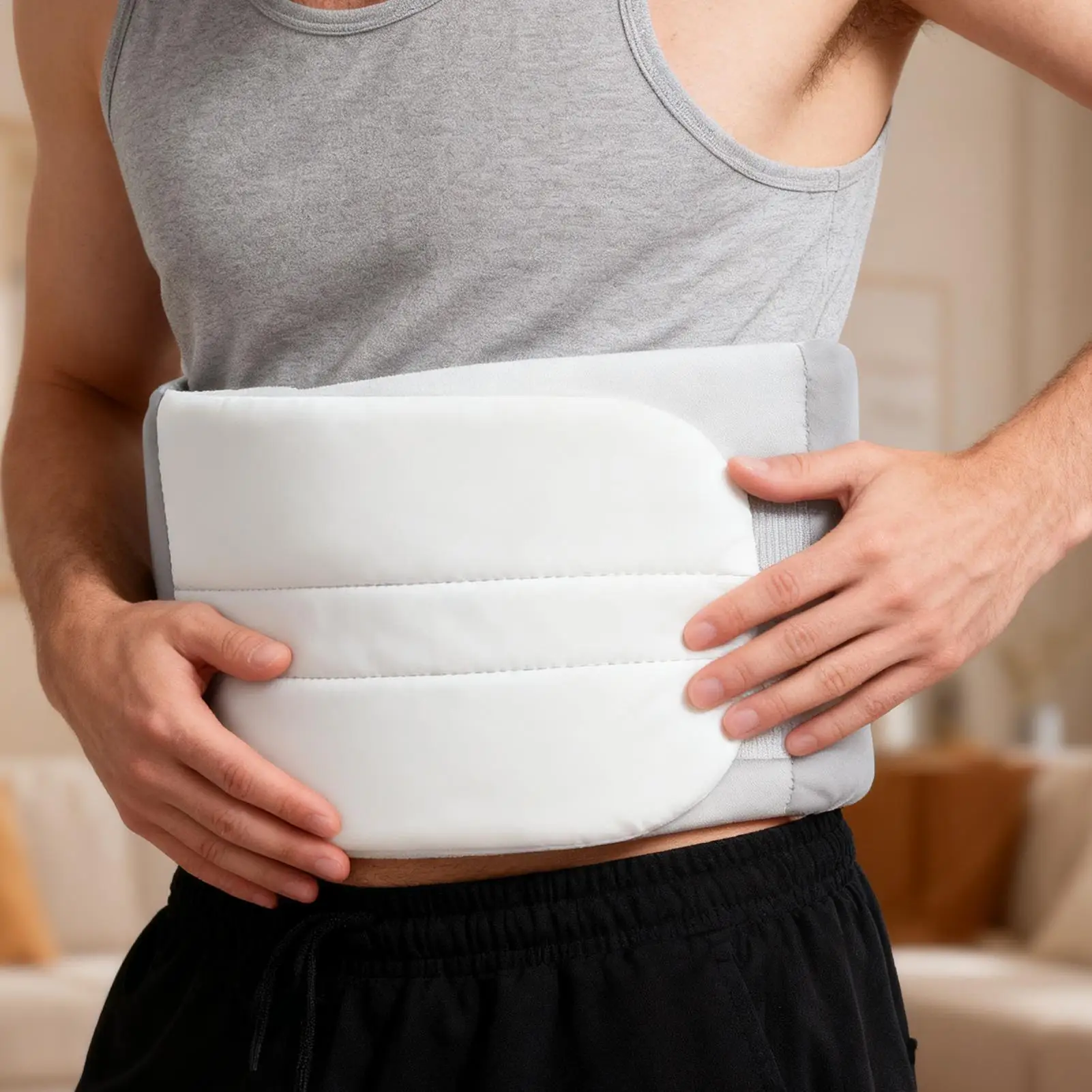 Lumbar Pillow for Bed Ergonomic Full-Wrap Breathable Hollow Back Support Sleep Pillow for Lower Back Women Men Side Sleeper Home
