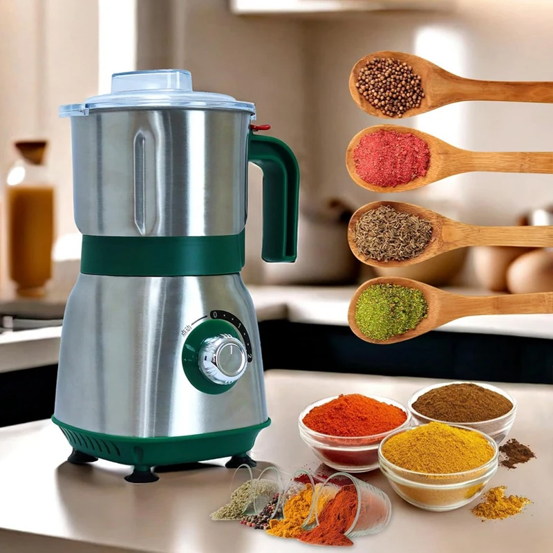 Электрическая мельница для специй, измельчитель зерна для кухни, электрические мельницы для специй, поставляется с 3-мя съемными