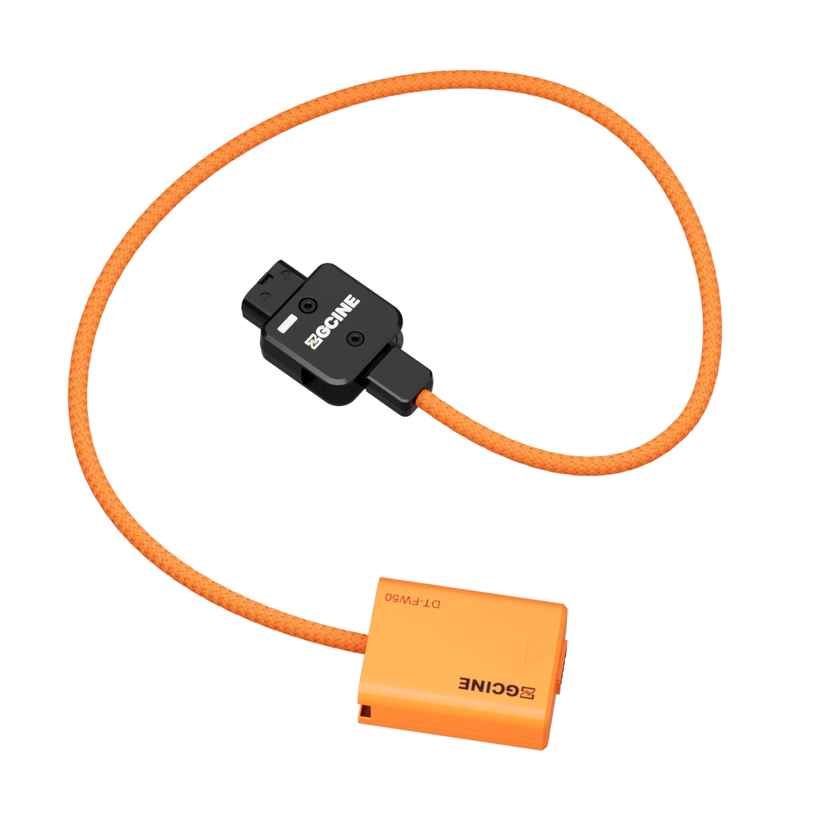 ZGCINE DT-FW50 D-Tap إلى NP-FW50 بطارية الدمية مع كابل سلك مضفر لسوني zv-e10 A7 A7M2 A7R2 A7S2 A6000 A6300 A6500