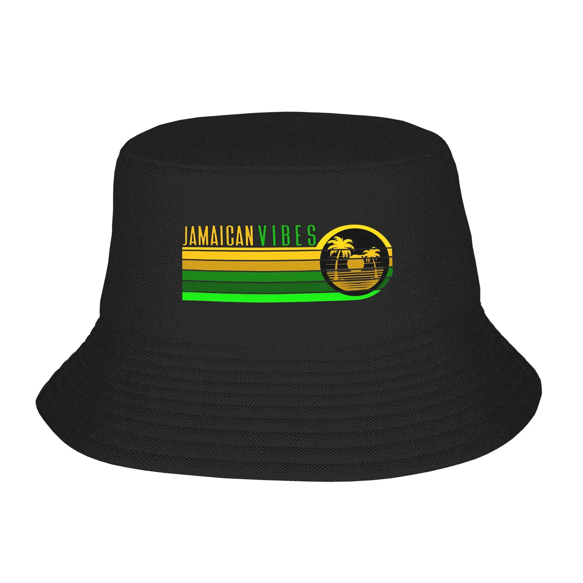 Beach Headwear Jamaican Vibes  Outfits Bucket Hat Kawaii Girl Boy  Sun Bob Hat