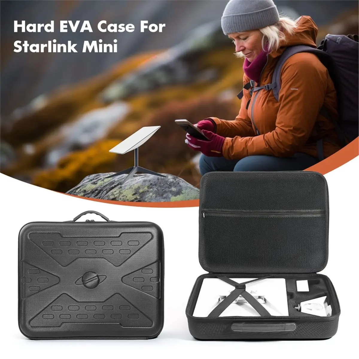 Hard Carrying Case for Mini Portable Storage Bag Anti-Scratch Shockproof Outdoor Camping Travel Carry Bag