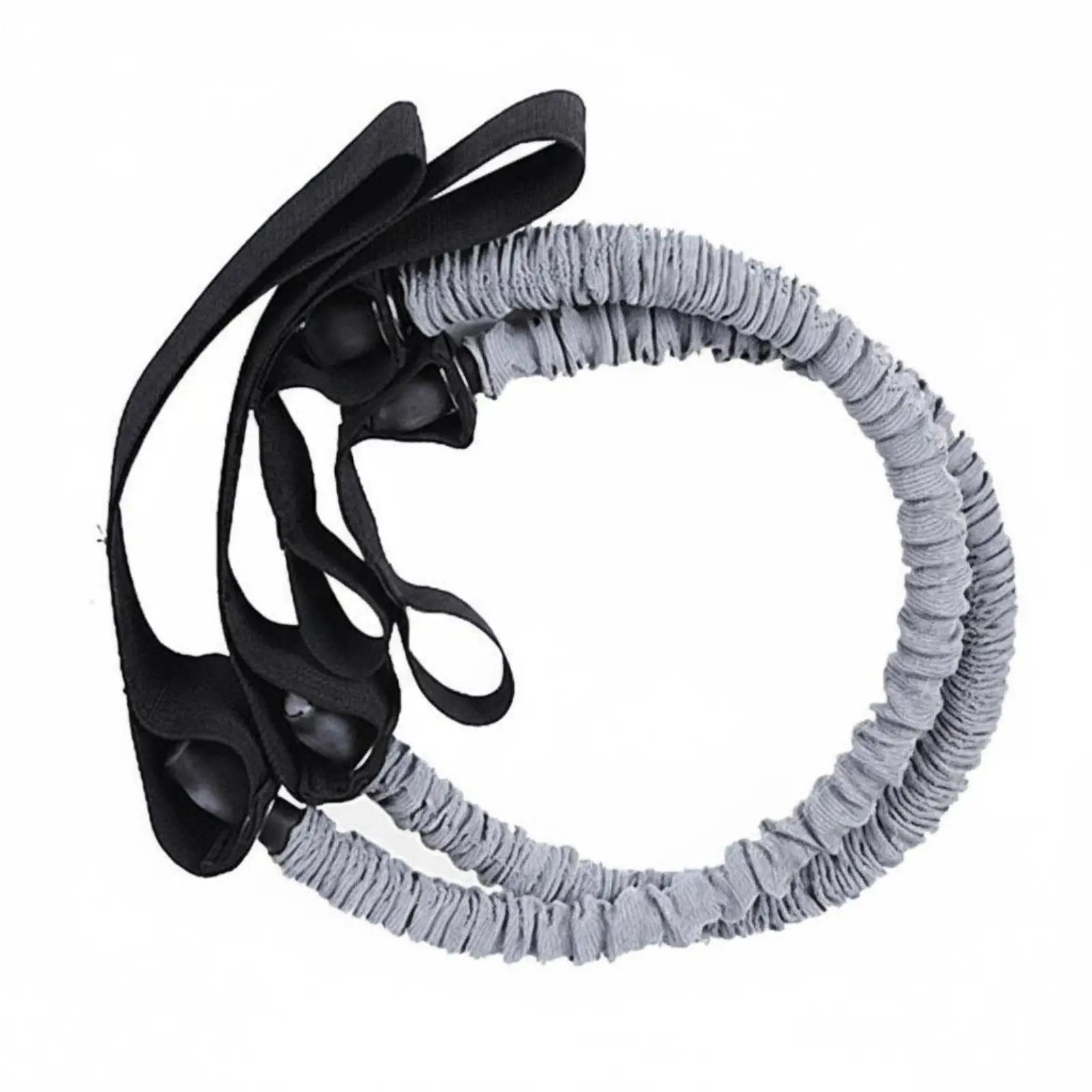 2 Pieces Ab Wheel Assist Rope Thickened Strap Material Fitness Wheel Resistance Band Anti-Break Cloth Cover Abdominal Assist