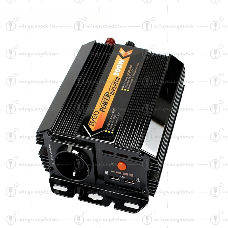 

300W Modified Sine Wave Car Inverter 12V 24V to 220V DE Plug with Dual USB Charging Port for Vehicle RV Camping Emergency Power