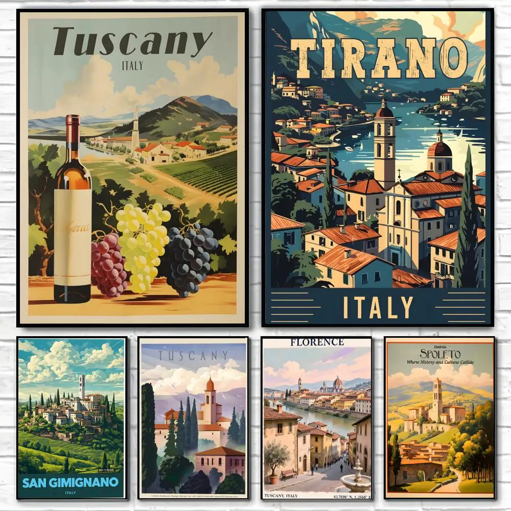 Tuscany Italy Poster Classic poster and wall art prints are suitable for living rooms, bedrooms,and home
