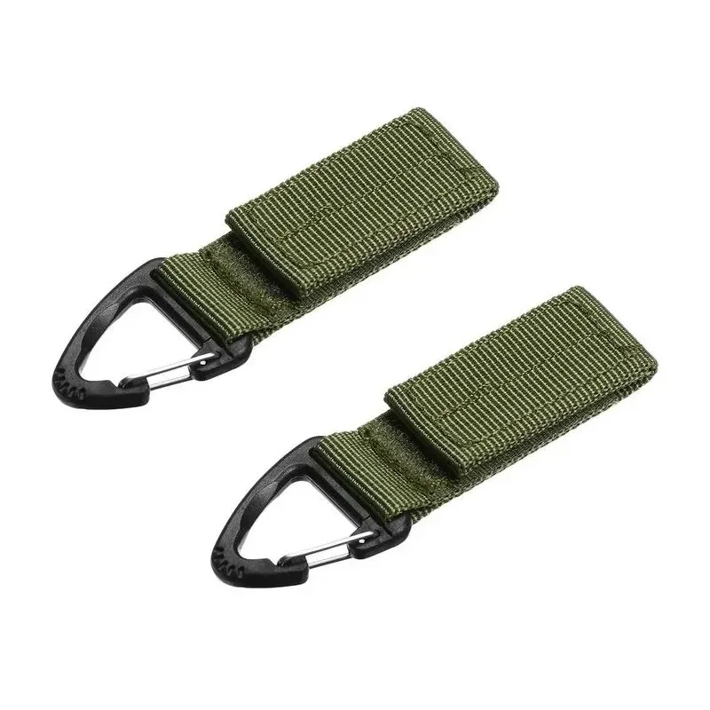Outdoor Taktischer Molle-Gürtelhalter Gurtband-Clip Schlüsselanhänger Rucksack-Karabinerhaken Wasserflaschenhalter Schlüsselring-Clip
