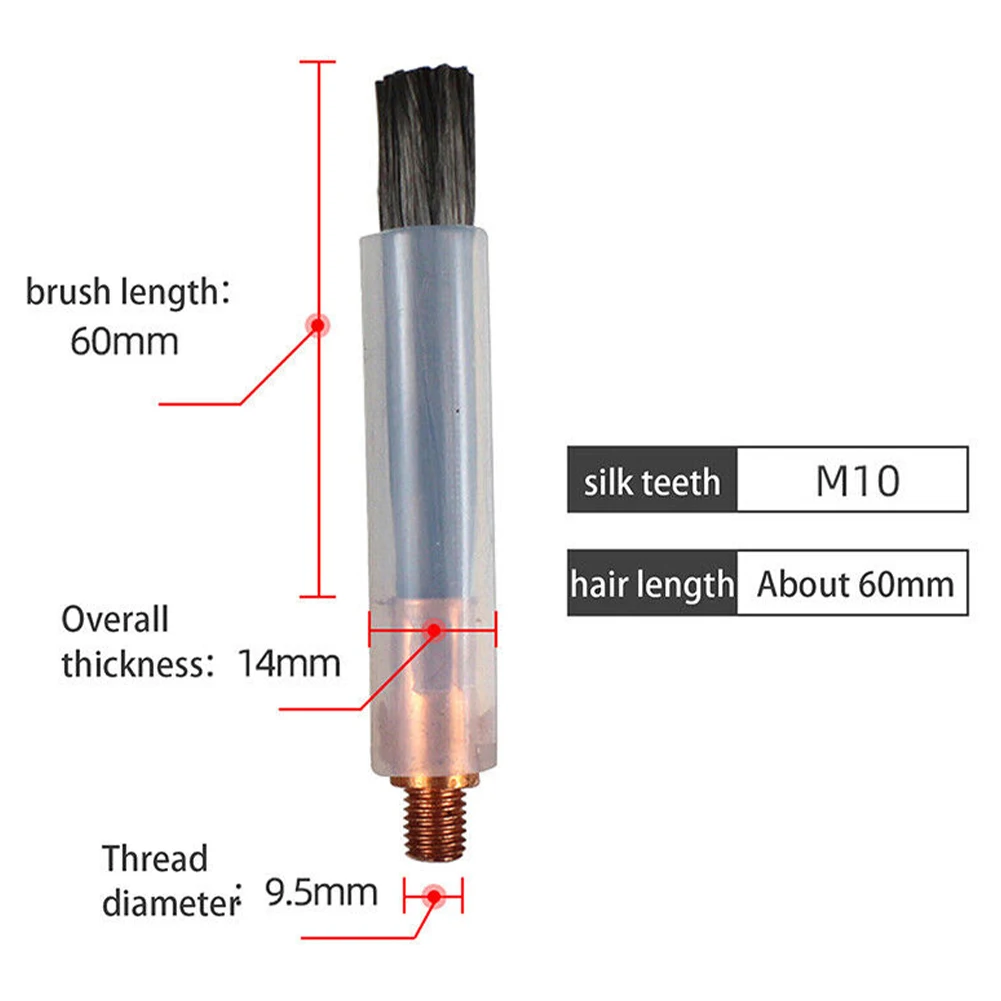 Weld Cleaning Brush M6/M8/M10 For Pickling WIG/MIG/MAG/TIG/aluminum Welding Processes Cleaning Tool