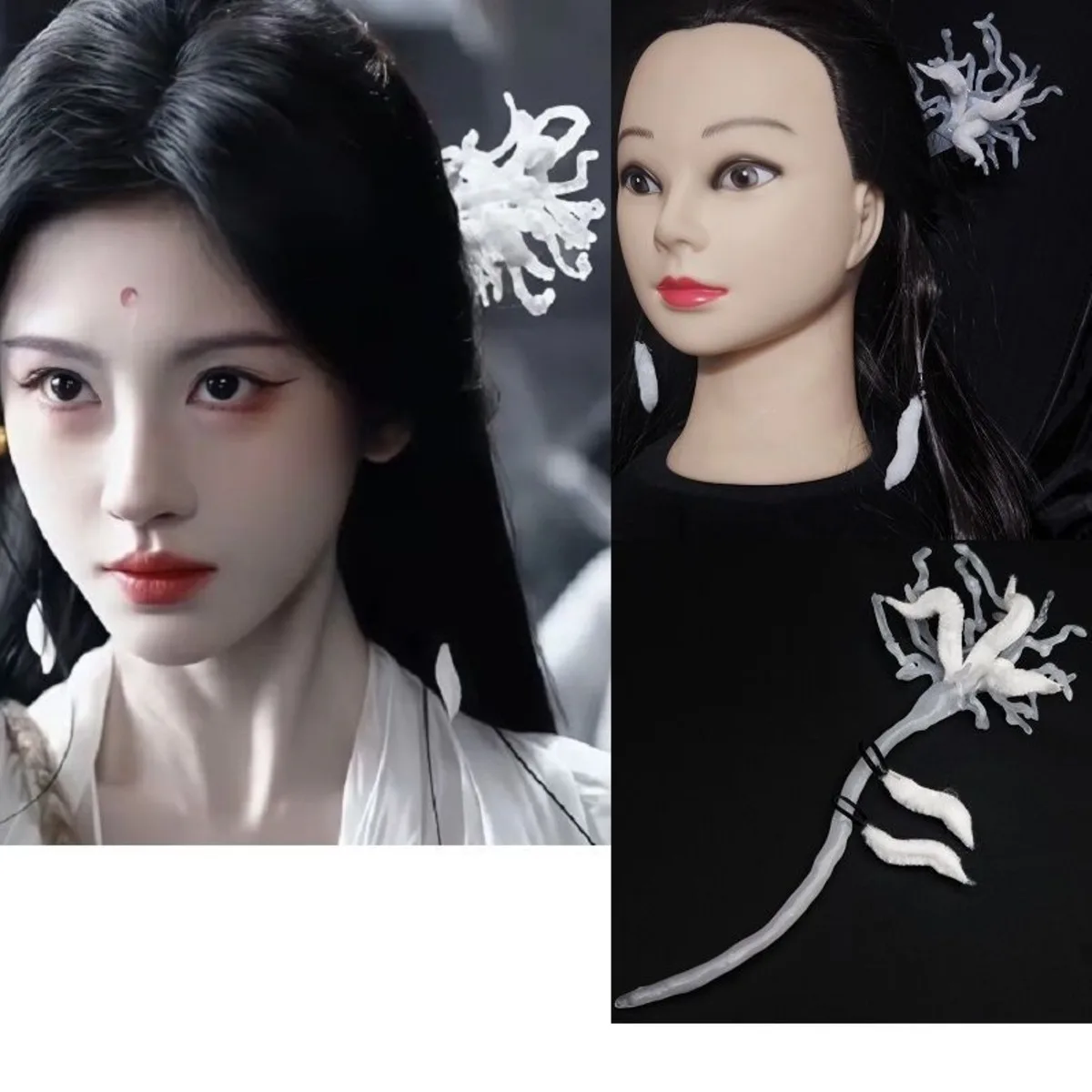 

Yue Lin Qi Ji Ju Jingyi Lu Wuyi's Same Style Hair Accessory Long Hairpin Ancient Style Fairy Head Ornament Accessory