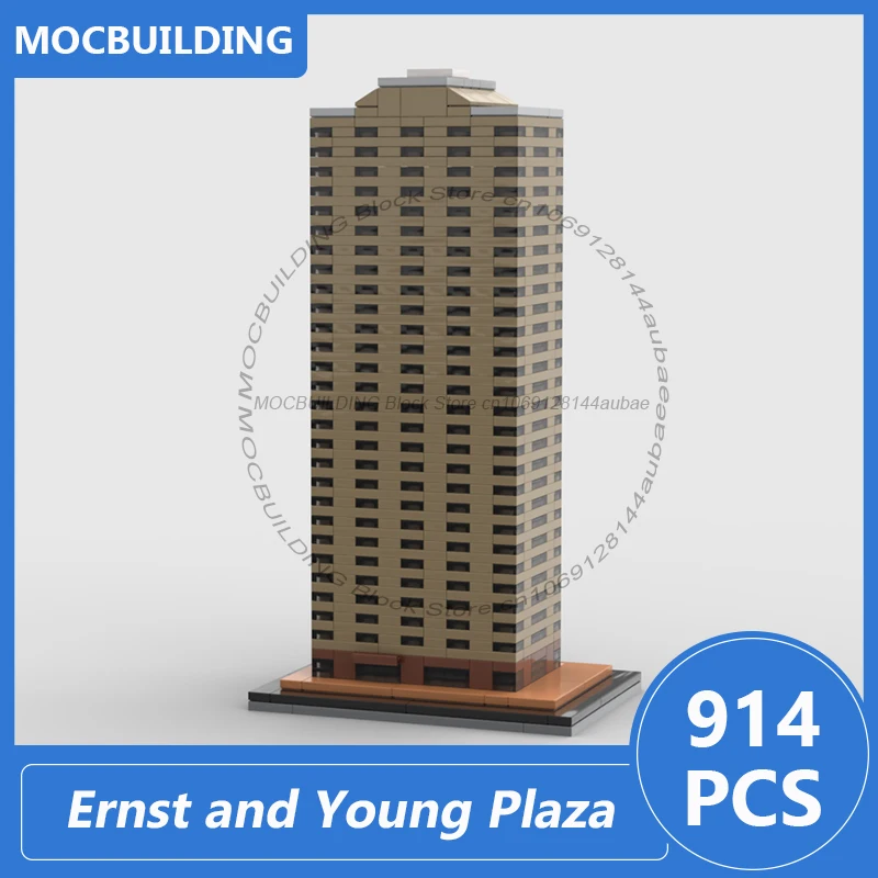 

Ernst and Young Plaza MOC Building Blocks Diy Assemble Bricks Architecture Model Display Collection Toys Gifts 914PCS