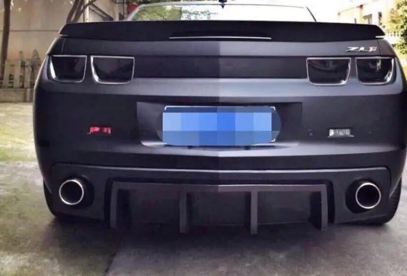 High Quality ABS Resin Black Rear Trunk Lip Splitters Bumper Diffuser Protector Cover Fits For Chevrolet Camaro 2010-2015