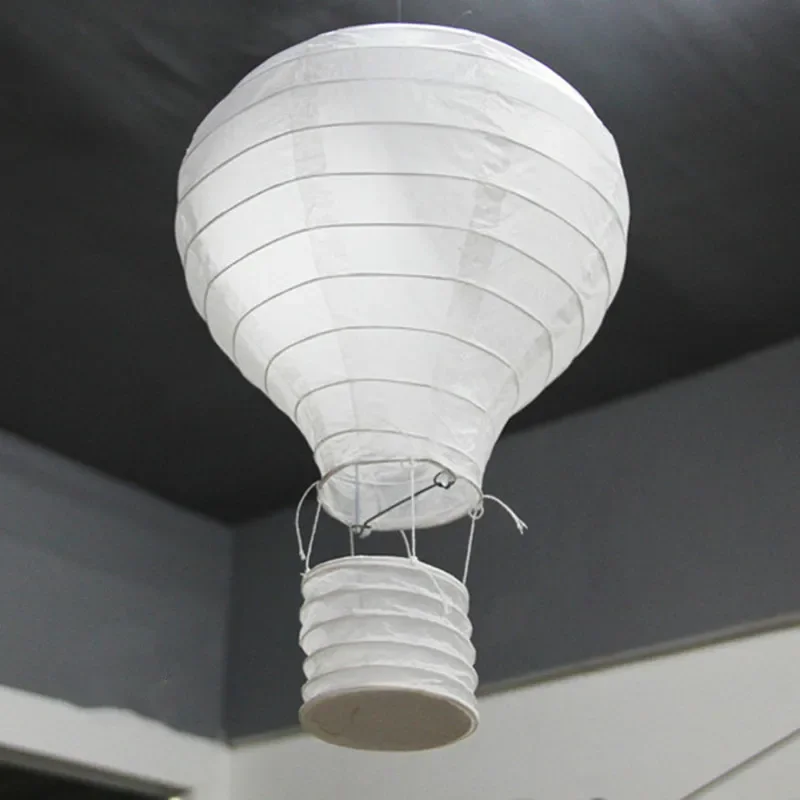 Neue (4 Größen) Weiße Heißluftballon-Papierlaterne Chinesische Wunschlaterne Hochzeitsdekoration Kindergeburtstag Heimbedarf