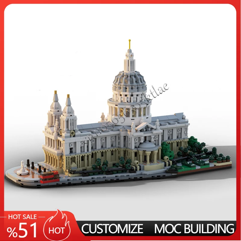 

2148 PCS Hot Selling MOC Customize Medieval Cathedral Model Building Blocks Diy Education Assembly Kids Toys Surprise Gifts