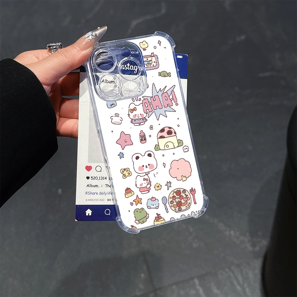 

Чехлы для мобильных телефонов Hellokitty для IPhone 16, IPhone 16/15/14/13/12/11/x/xs/xs Max, женский мягкий чехол для телефона Hello Kitty Toys