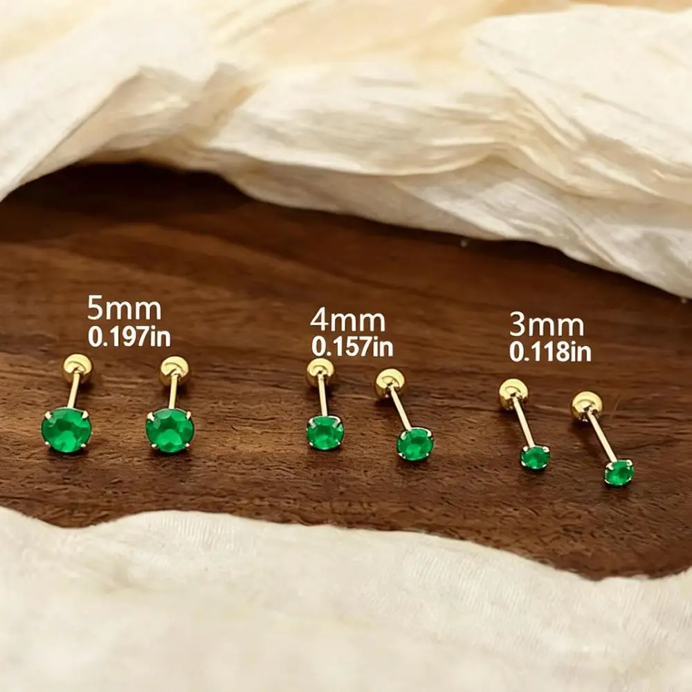1/3Pairs of 316L Stainless Steel Claw Shiny Cubic Zirconia Ear Bone Studs Easy And Elegant Suitable for Daily Wear And Parties