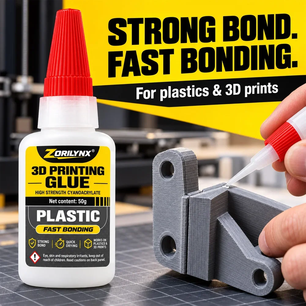 3D Printing Glue Instant Strong Fast Dry Adhesive Plastic Bond Super Glue For PLA ABS PETG Resin Model Assembly Craft Repair Pro