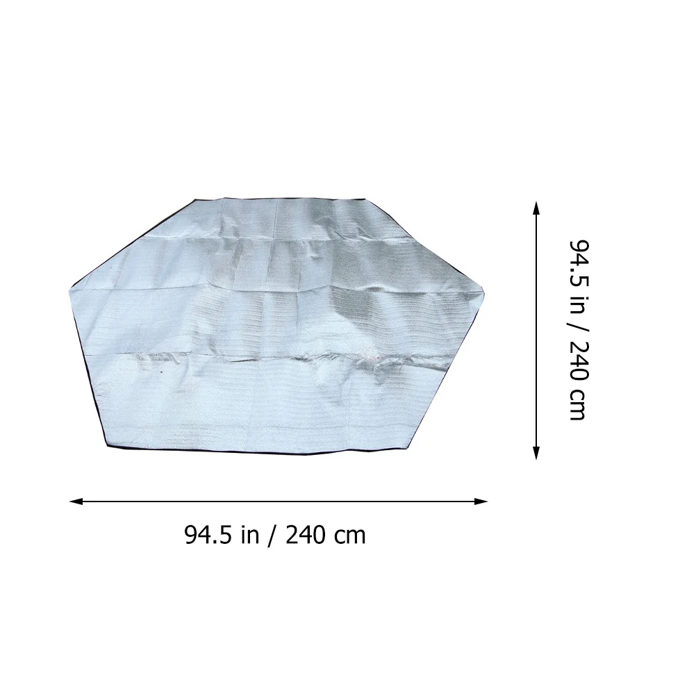 1 قطعة بطانية نزهة الألومنيوم فيلم التخييم حصيرة الحرارة معزول خيمة الكلمة حصيرة المحمولة في الهواء الطلق وسادة الأرض نزهة بطانية #4