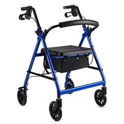 Foldable trolley elderly trolley can be pushed to sit in the car elderly seat trolley shopping walker mobility scooter