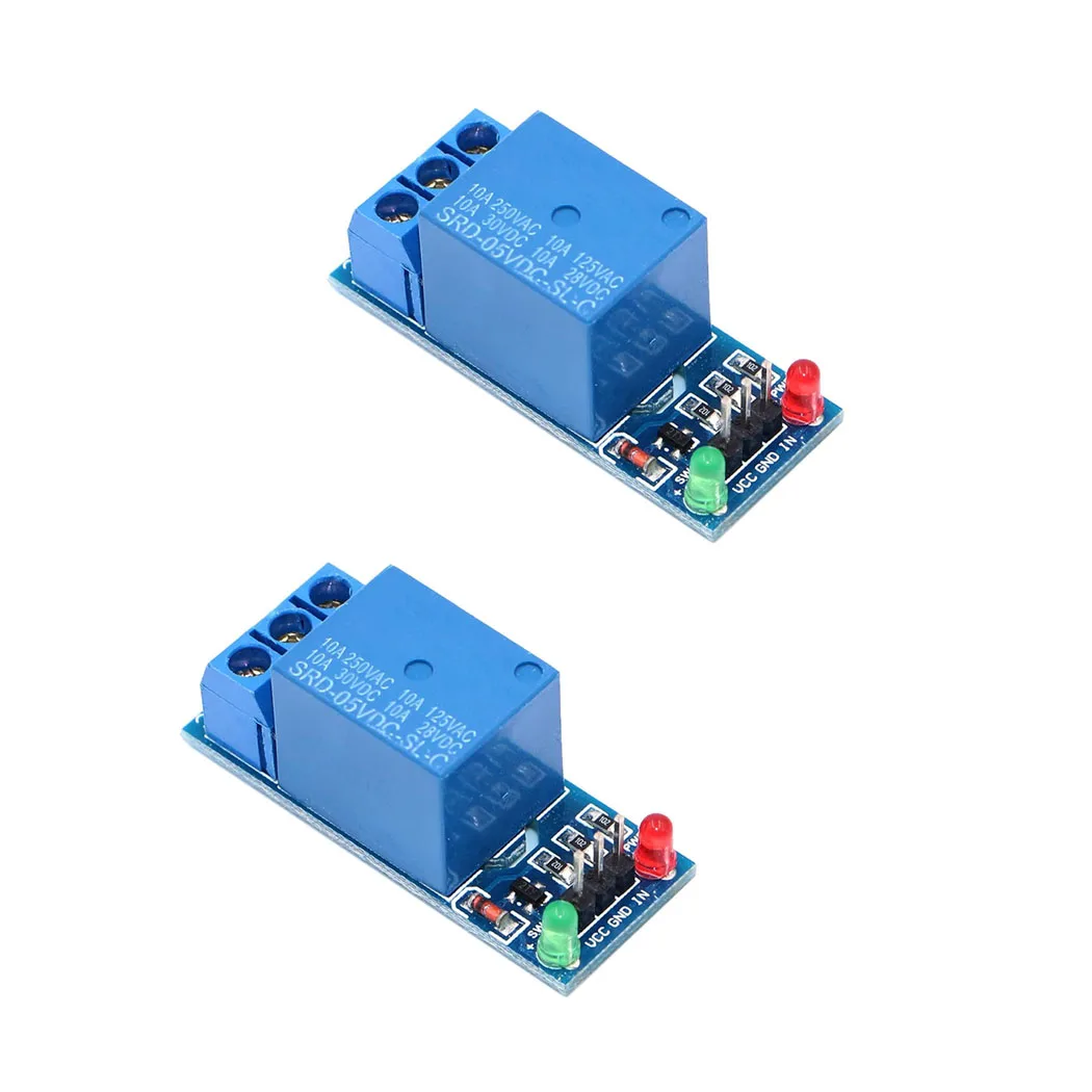 DC 5V 2mA 1 Channel Relay Module Board Shield Extension Board Relay Plate Low Level Trigger AC 250V/10A, DC 30V/10A