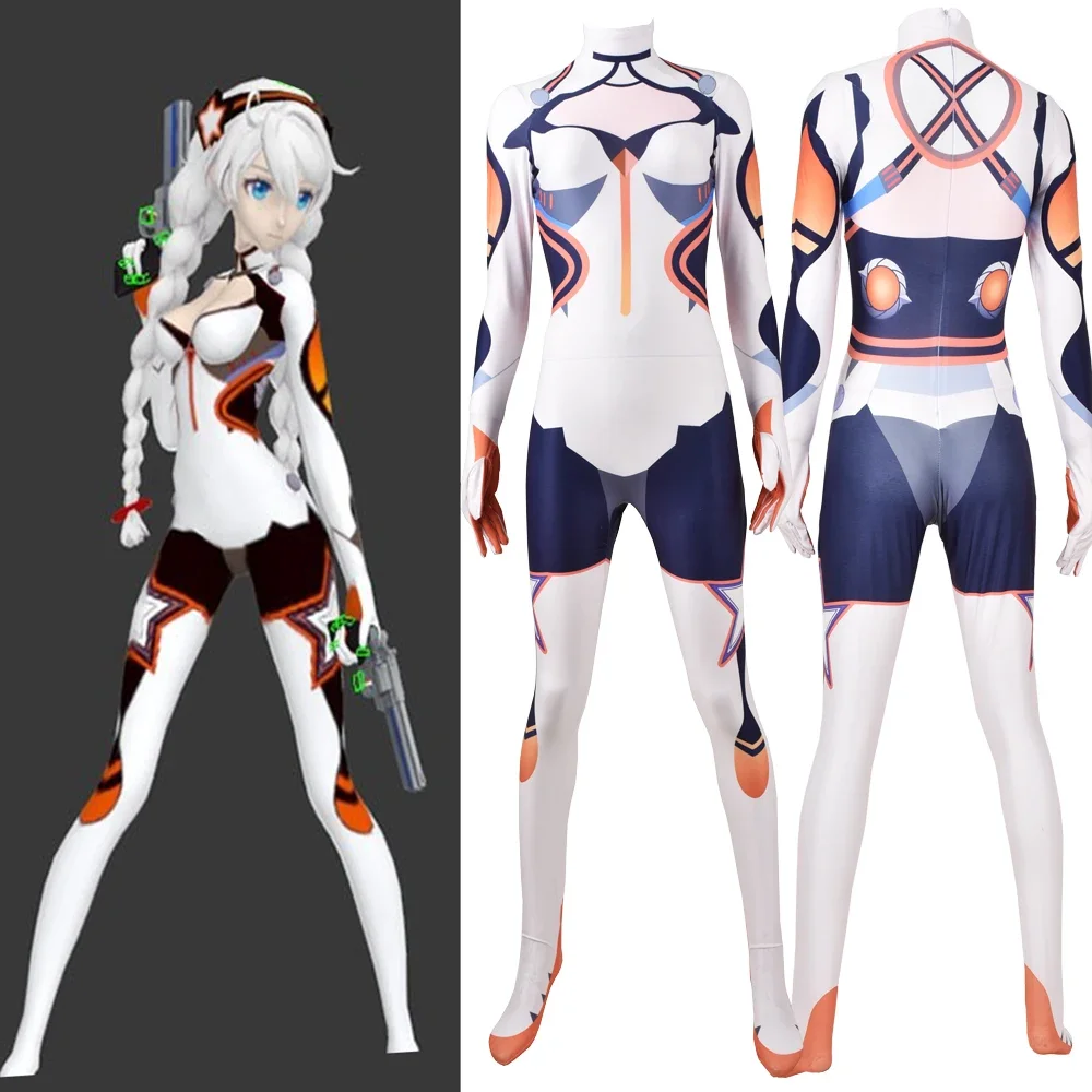 Halloween Honkai Impact 3 Kiana Kaslana Cosplay Costume Woman Superhero Zentai Suit Female Bodysuit Adults Kids Party Jumpsuits