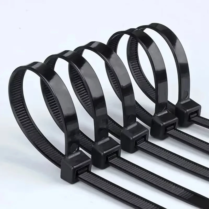 Adjustable Nylon Cable Ties Self-Locking Cord Straps Fastening Loop for Home Office Wire Management Wholesale Pack