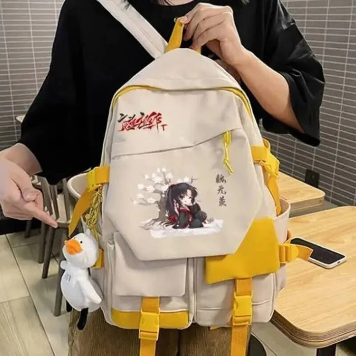 

Black Blue White Grandmaster Of Demonic Cultivation Mo Dao Zu Shi Teens School Bags Backpacks Girls Boys Anime Game