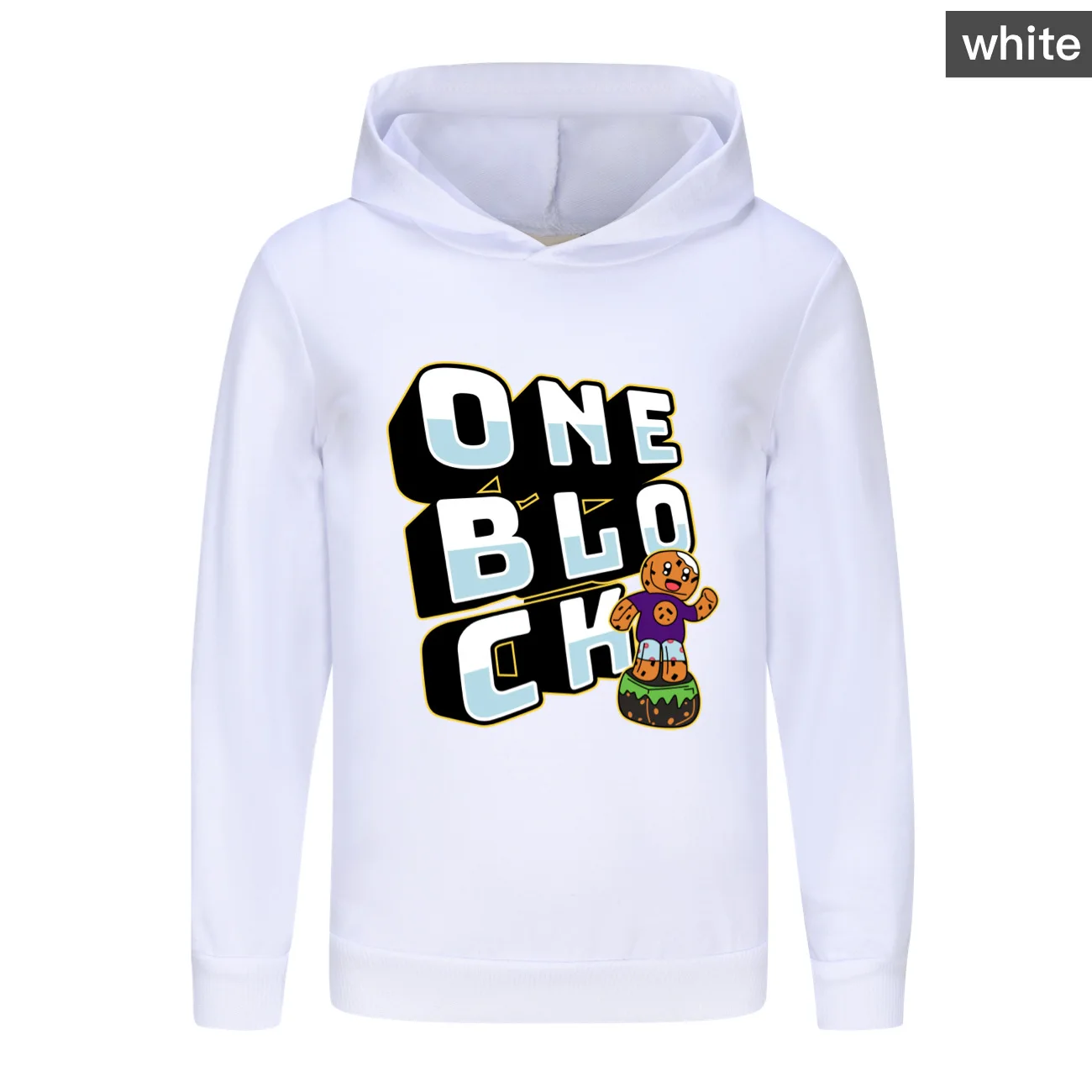 Kids Clothes Cotton oneblock Hooded Sweater Streetwear Sweatshirt Cartoon Pullover Hip Hop Teenager Boys Girls Clothing3773