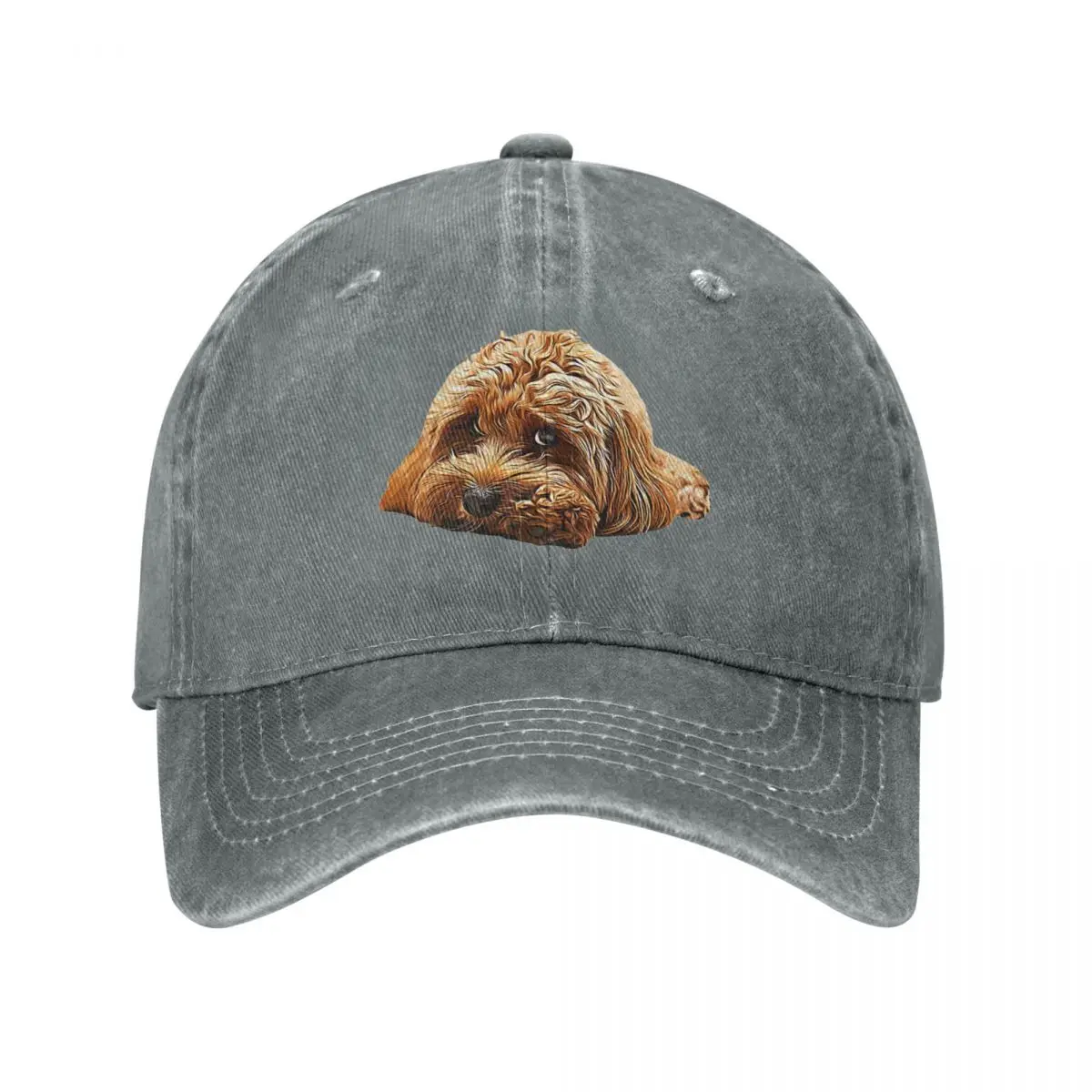 Cavapoo Cavoodle Cockerpoo Puppy Designer Dog Poodle Mix Baseball Cap Denim Hats Adjustable Casquette Sports Baseball Cowboy Hat