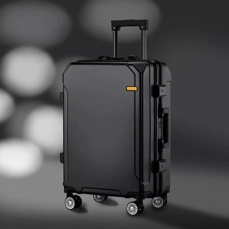 VnelstyleTravel Чемодан, модный 24-дюймовый чемодан на колесиках с алюминиевой рамой для мужчин и женщин, небольшой 20-дюймовый чемодан для салона