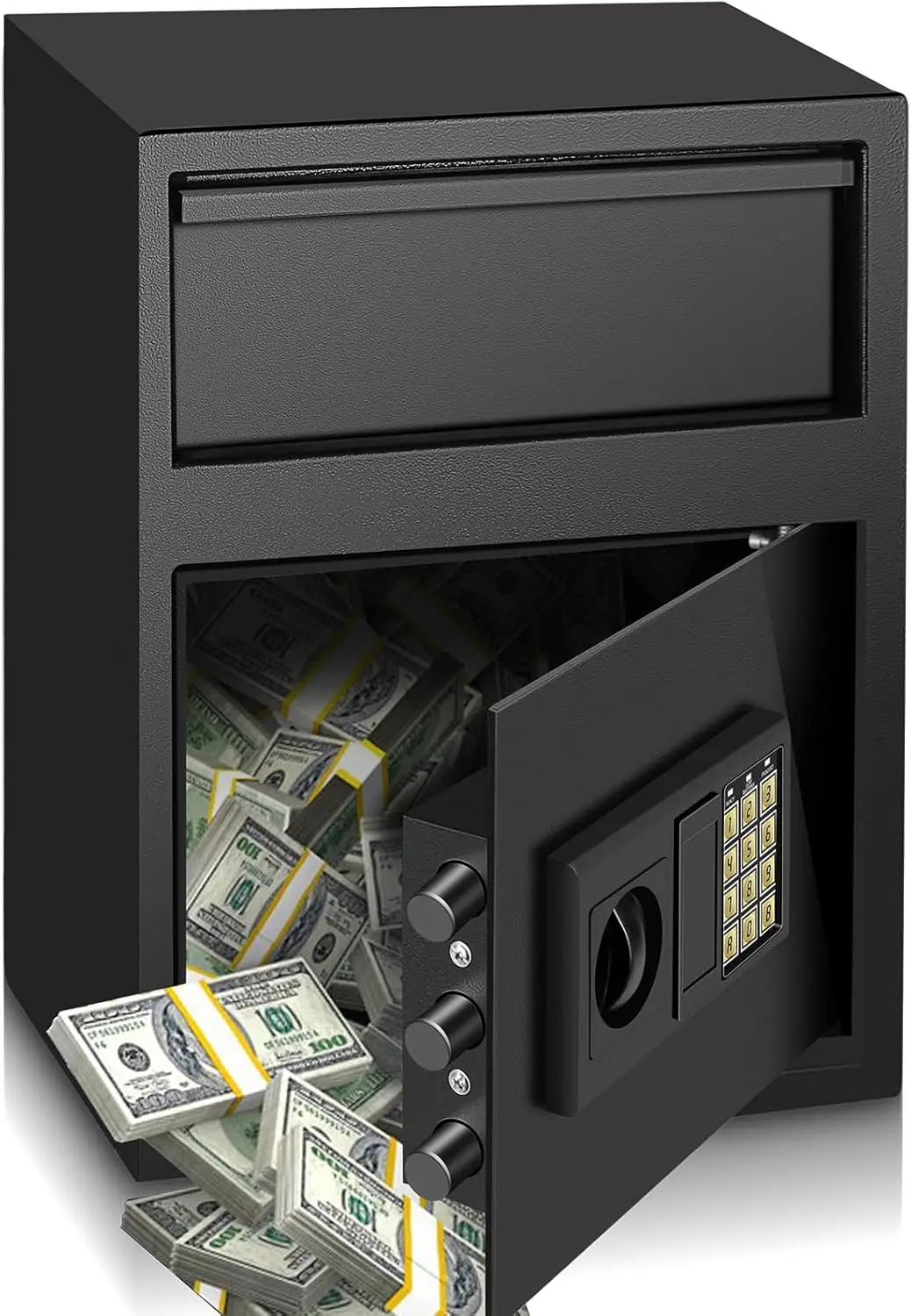 

Цифровой депозитный сейф, депозитный сейф с большой клавиатурой, утолщенным слотом, резервными стальными клавишами