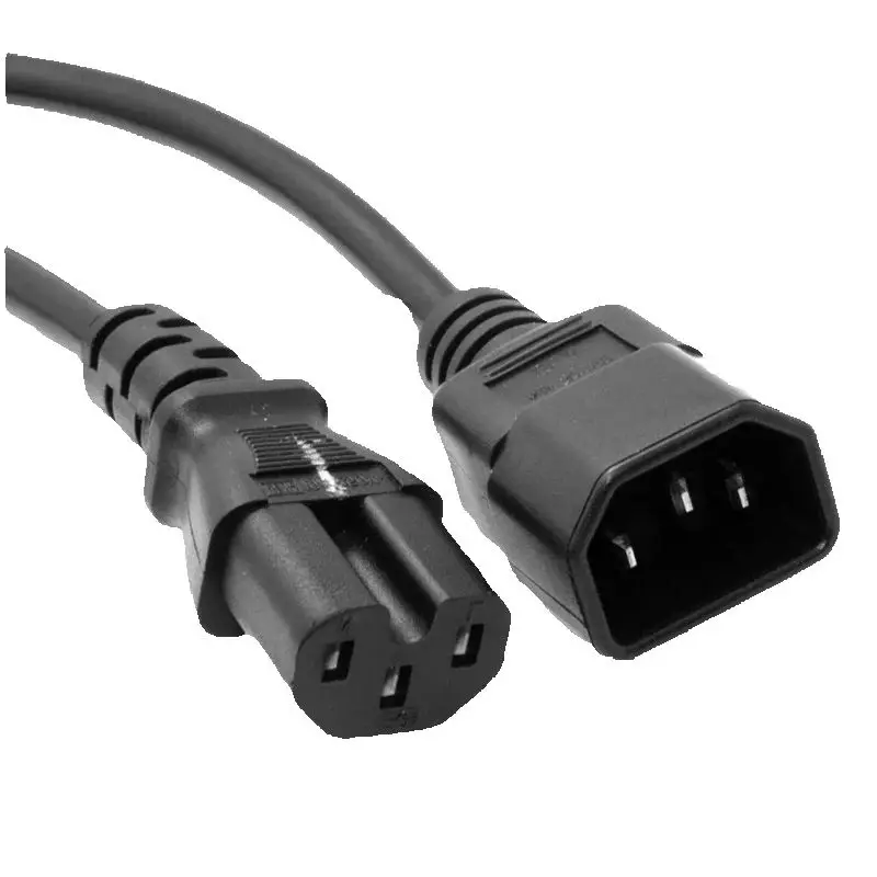 Iec320 c13 c14 c15 ac pdu ups tomada com fio de alimentação em linha 250v-10a cabo montar instalar painel elétrico receptáculo tomada ac