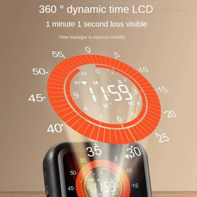 Xiaomi LISSA Timer Visual Time Manager High Definition Dynamic Display Screen Electronic Timer Mute Learn Household Rechargeable