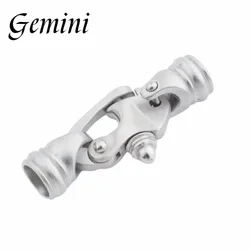 5PCs Stainless Steel Lobster Clasp Leather Cord Mariner’s Clasp For DIY Jewelry Bracelet Making Connectors End Clasp Accessorie